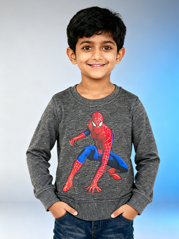 Boys long sleeve sweat shirt - Anthra